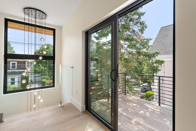 33 Conwell Ave, Somerville, MA 02144 - doorway featuring plenty of natural light and wood finished floors