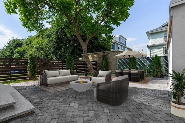 33 Conwell Ave, Somerville, MA 02144 - view of patio / terrace featuring an outdoor hangout area