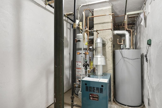 utilities featuring gas water heater