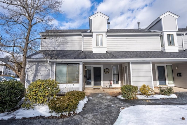 multi unit property with a shingled roof