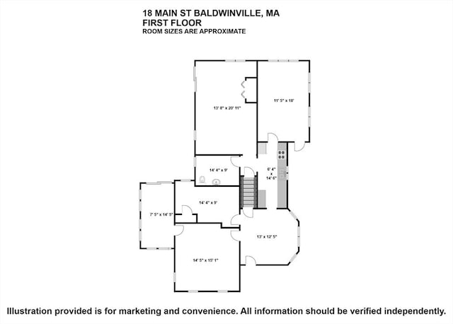 18 Main St, Templeton, MA 01468 - room layout