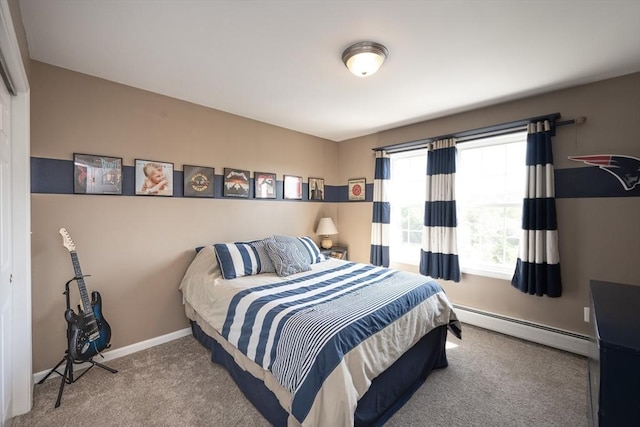 758 Council Oak Way, Dighton, MA 02715 - carpeted bedroom with baseboard heating and baseboards