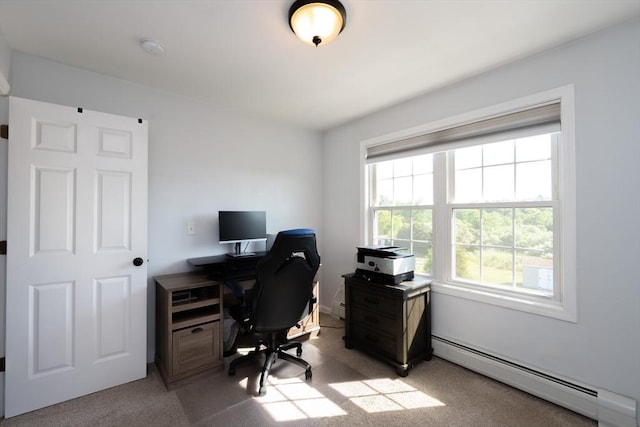 758 Council Oak Way, Dighton, MA 02715 - carpeted office space with a baseboard radiator and healthy amount of natural light