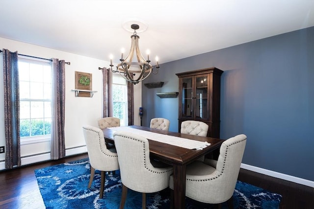 758 Council Oak Way, Dighton, MA 02715 - dining area featuring a chandelier and wood finished floors