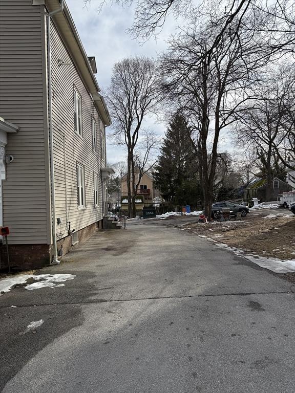 view of road with a residential view