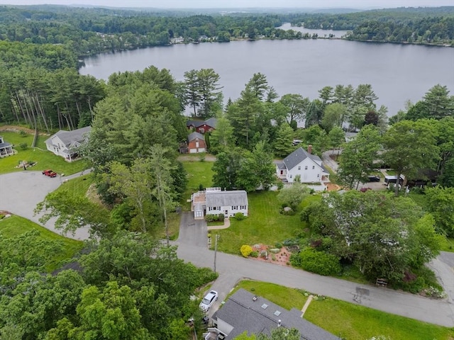 61 Wright Rd, Ayer, MA 01432 - aerial view of property and surrounding area with a forest and a large body of water