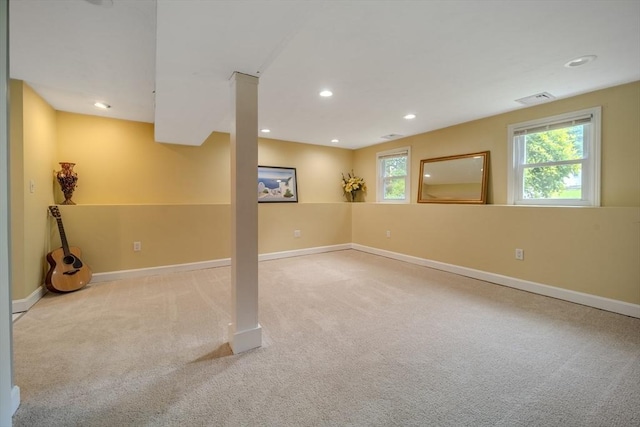 61 Wright Rd, Ayer, MA 01432 - basement featuring carpet and recessed lighting
