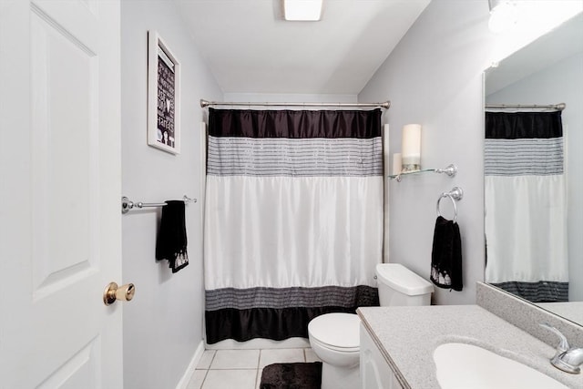 1051 Elm St Unit 8, West Springfield, MA 01089 - bathroom featuring vanity, tile patterned floors, and a shower with shower curtain