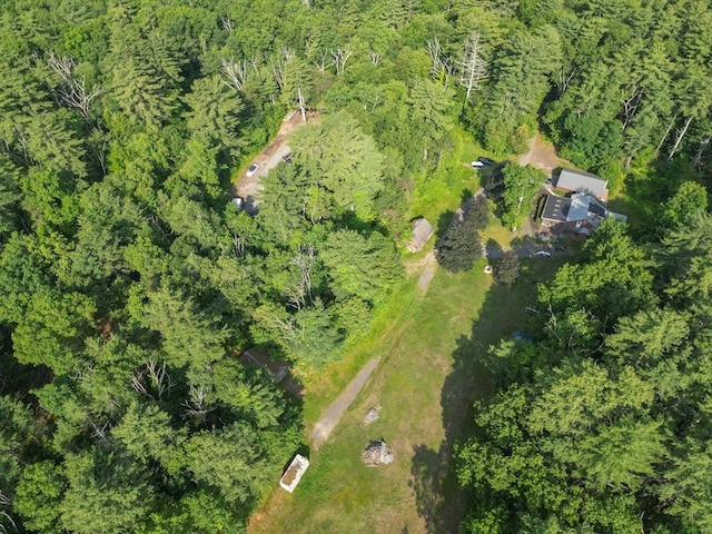2 Tenney Ct, Georgetown, MA 01833 - aerial overview of property's location with a heavily wooded area