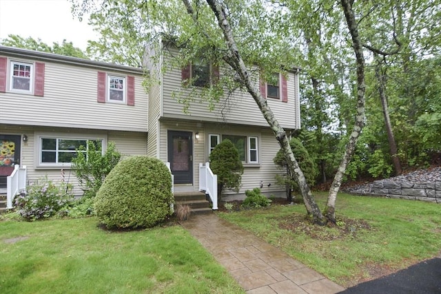 154 E Bacon St Unit B6, Plainville, MA 02762 - view of front of home with a front lawn