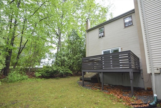 154 E Bacon St Unit B6, Plainville, MA 02762 - view of grassy yard with a deck