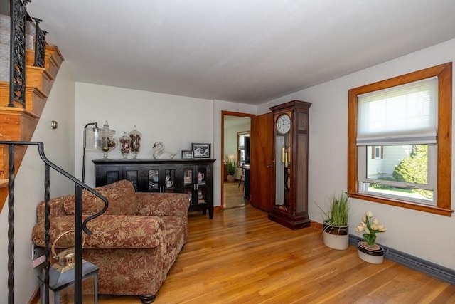 21 Alfred St, Woburn, MA 01801 - living area with light wood-style floors and baseboards