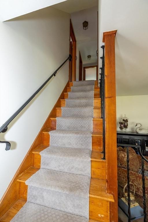 21 Alfred St, Woburn, MA 01801 - stairs featuring wood finished floors