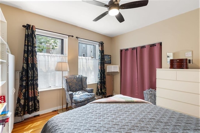 1404 Commonwealth Ave Unit 4-8, Boston, MA 02135 - bedroom featuring wood finished floors and ceiling fan