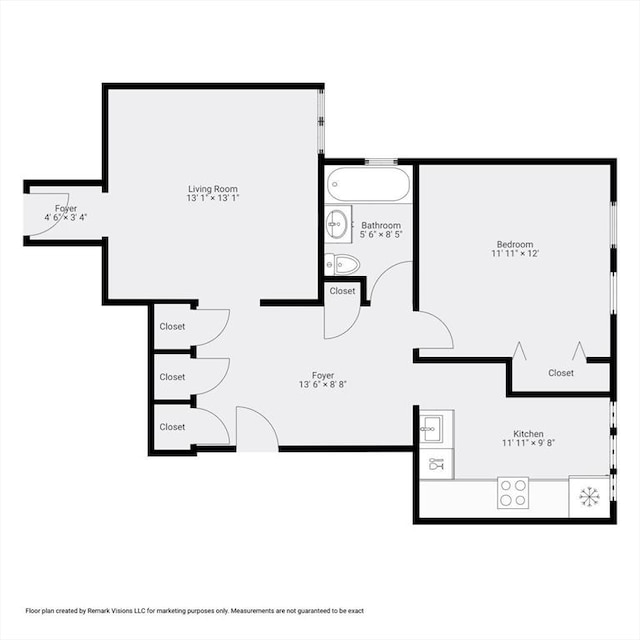 1404 Commonwealth Ave Unit 4-8, Boston, MA 02135 - view of home floor plan