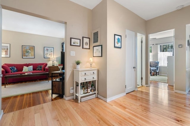 1404 Commonwealth Ave Unit 4-8, Boston, MA 02135 - hallway with light wood-style flooring and baseboards