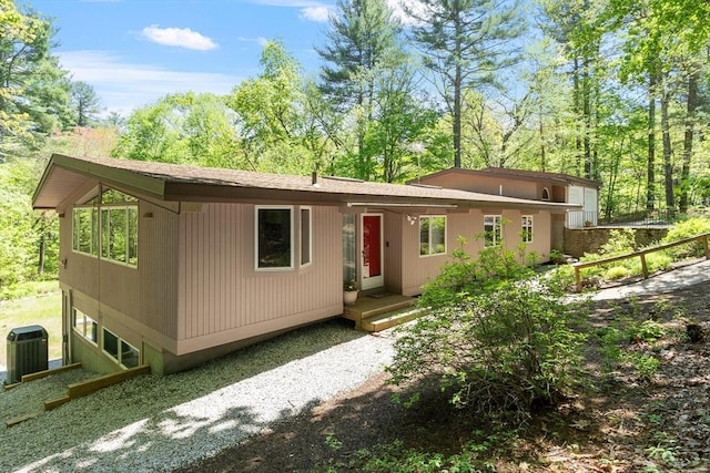 77 Temple Rd, Concord, MA 01742 - view of front facade featuring central AC unit