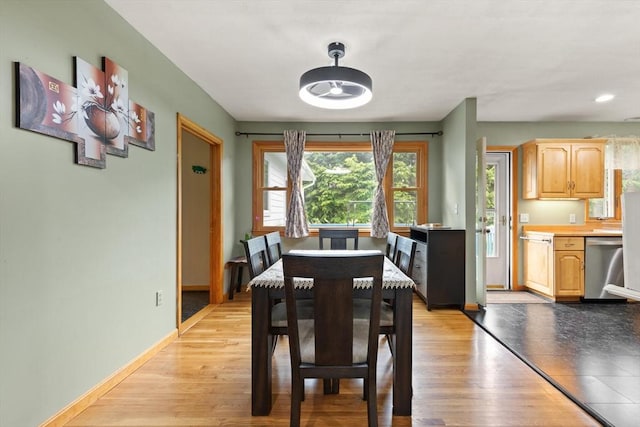 19 Shaker Ln, Littleton, MA 01460 - dining area with light wood-style flooring and recessed lighting