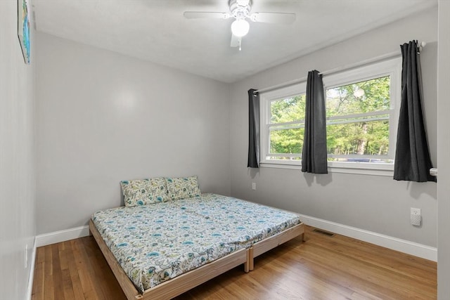 19 Shaker Ln, Littleton, MA 01460 - bedroom featuring wood finished floors and a ceiling fan