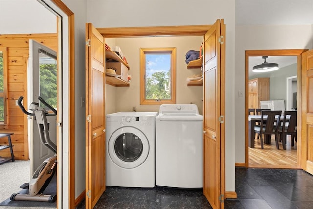 19 Shaker Ln, Littleton, MA 01460 - laundry room featuring washing machine and dryer and healthy amount of natural light