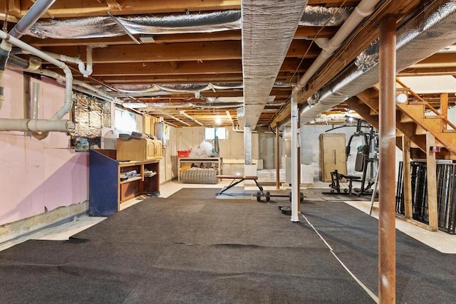 19 Shaker Ln, Littleton, MA 01460 - basement with stairway