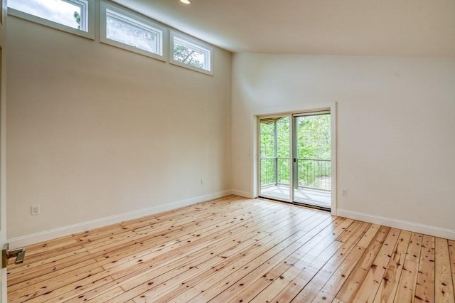 212 Charles Neck Way, West Tisbury, MA 02575 - unfurnished room with light wood-type flooring, baseboards, and recessed lighting