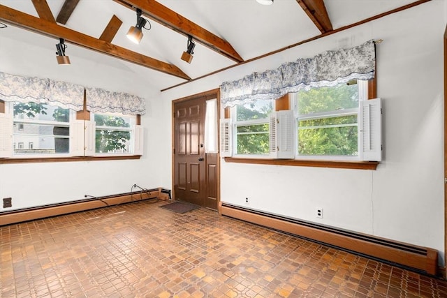 entryway featuring baseboard heating