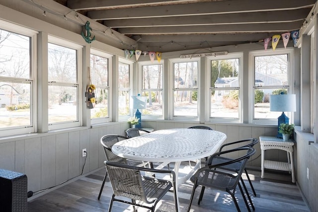 view of sunroom