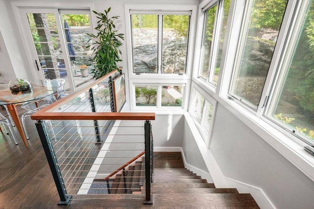 view of sunroom