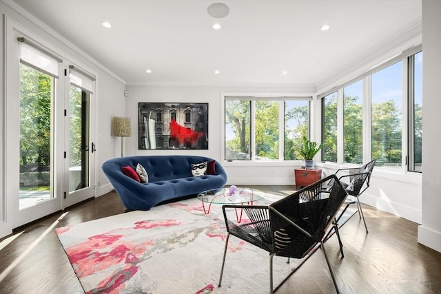 sunroom / solarium featuring a wealth of natural light