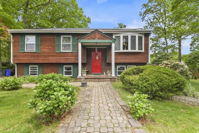 288 Norman St, Fall River, MA 02721 - bi-level home with a front lawn