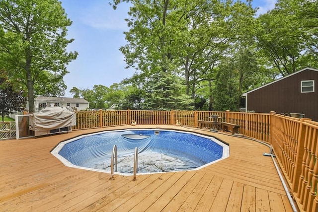 288 Norman St, Fall River, MA 02721 - view of swimming pool featuring a deck