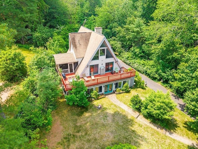 76 Beaver Rd, Ware, MA 01082 - view from above of property with a forest