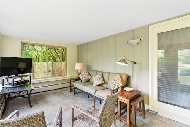 76 Beaver Rd, Ware, MA 01082 - living area with stone finish floors