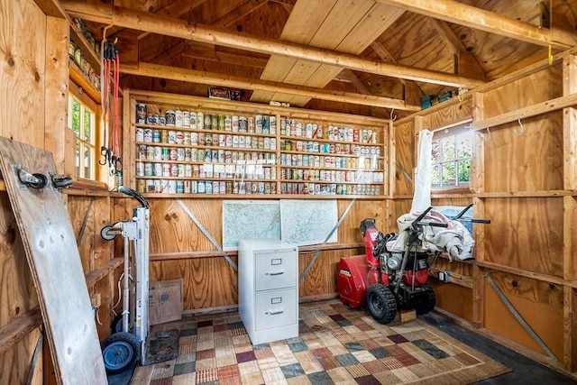 25 Autumn St, Everett, MA 02149 - miscellaneous room featuring wood walls