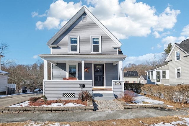 bungalow-style house featuring a porch