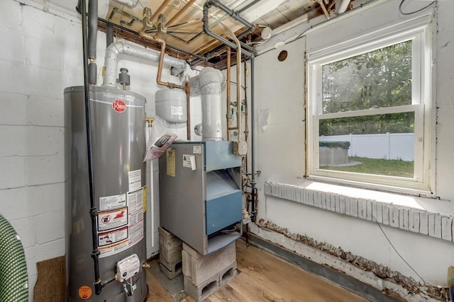 825 S St, Tewksbury, MA 01876 - utility room with water heater