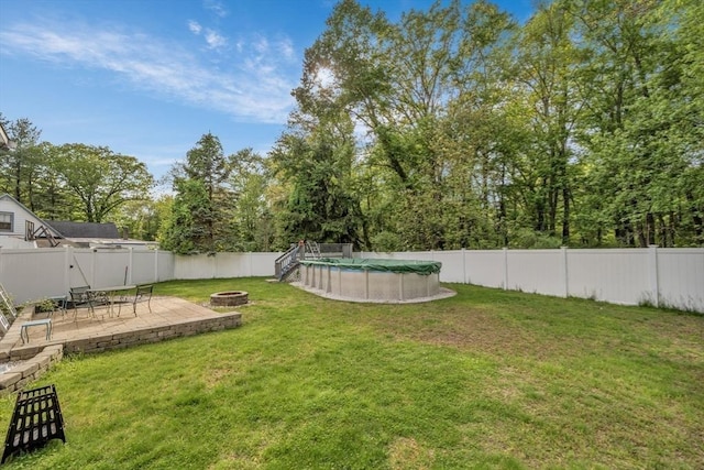 825 S St, Tewksbury, MA 01876 - view of yard with a fire pit and a patio