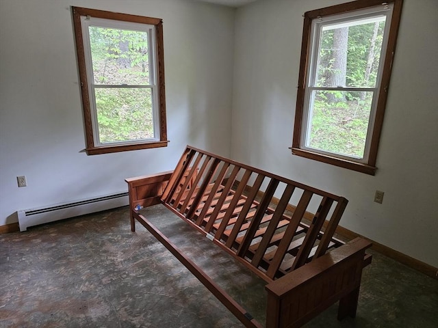 288 Leverett Rd, Shutesbury, MA 01072 - bedroom with a baseboard radiator and baseboards