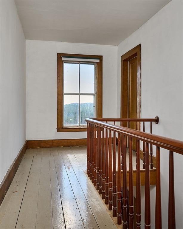 41 Coombs Hill Rd, Shelburne, MA 01340 - stairs with hardwood / wood-style flooring and baseboards