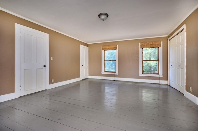41 Coombs Hill Rd, Shelburne, MA 01340 - spare room with hardwood / wood-style flooring, baseboards, and ornamental molding