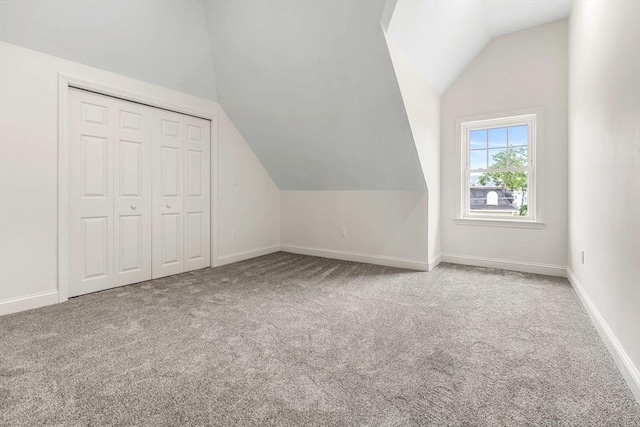 1280 Middlesex St Unit 2, Lowell, MA 01851 - bonus room with vaulted ceiling, carpet, and baseboards