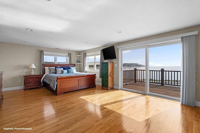 70 Williams St, Quincy, MA 02171 - bedroom with access to outside and light wood finished floors