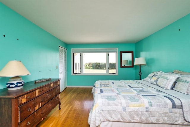 26 N Shore Dr Unit 7, Dartmouth, MA 02748 - bedroom with wood finished floors and a closet