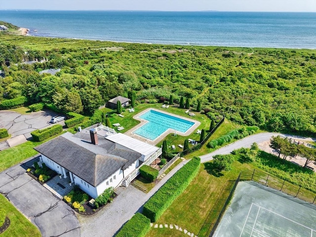 26 N Shore Dr Unit 7, Dartmouth, MA 02748 - aerial view of a nearby body of water and a pool area