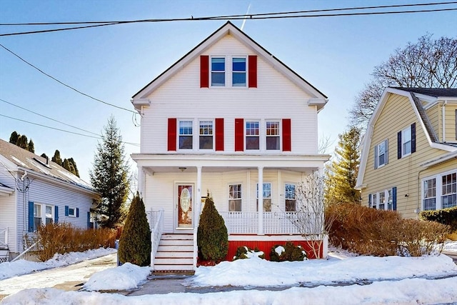 view of front of house featuring a porch