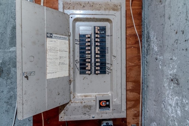 utility room with electric panel