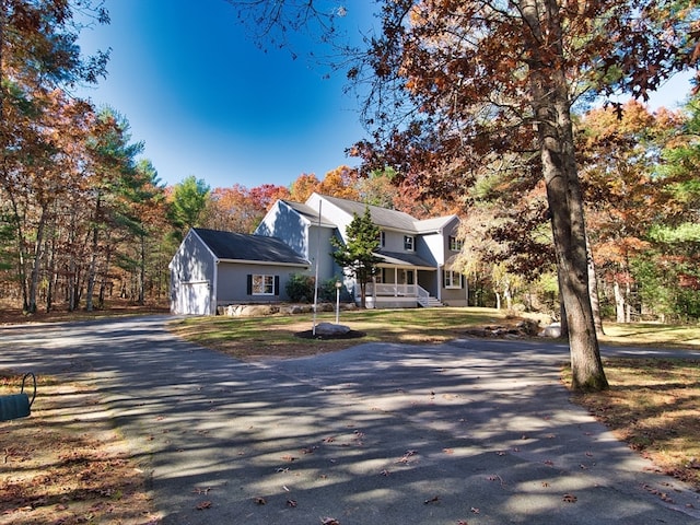 view of front of house with a porch