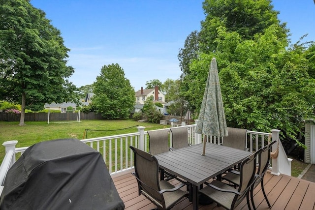 121 W St, Braintree, MA 02184 - deck featuring outdoor dining area and grilling area
