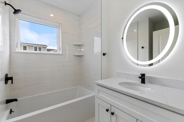 106 Broadway, Salem, MA 01970 - bathroom with vanity and shower / washtub combination